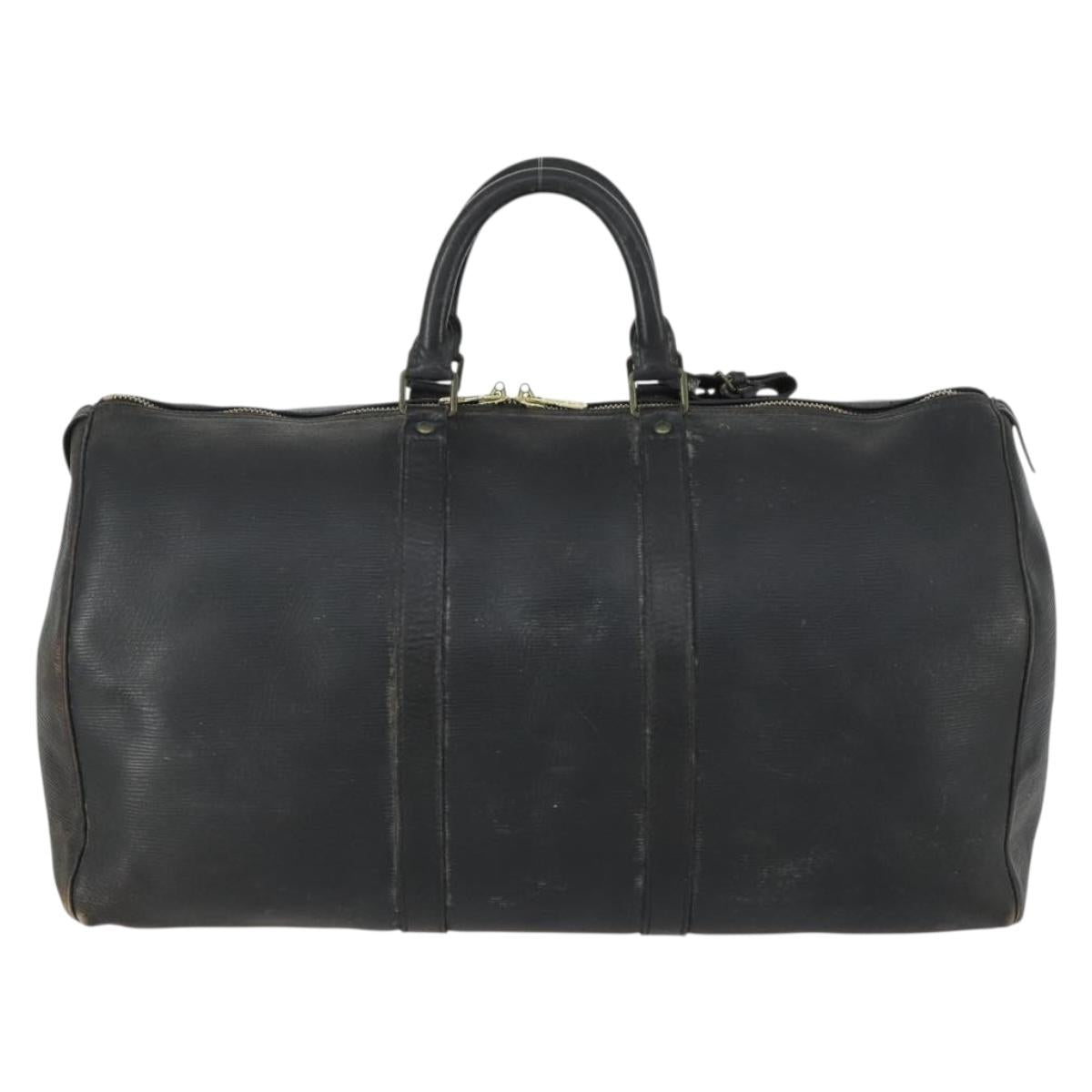 LOUIS VUITTON Epi Keepall 50 Boston Bag Black M42962 LV Auth 160071 - Jerrillo image 2