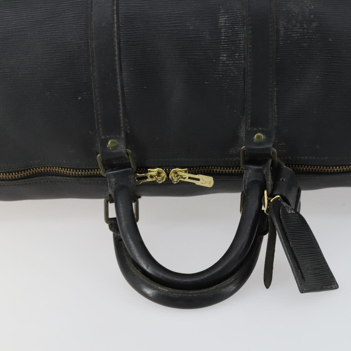 LOUIS VUITTON Epi Keepall 50 Boston Bag Black M42962 LV Auth 160071 - Jerrillo image 7
