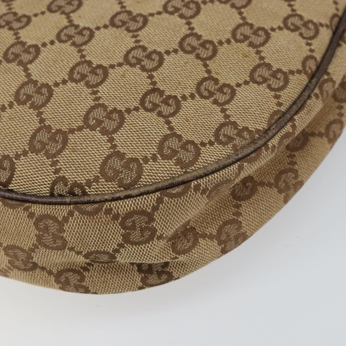 GUCCI GG Canvas Shoulder Bag Beige Silver 122790 Auth 161355 - Jerrillo image 8