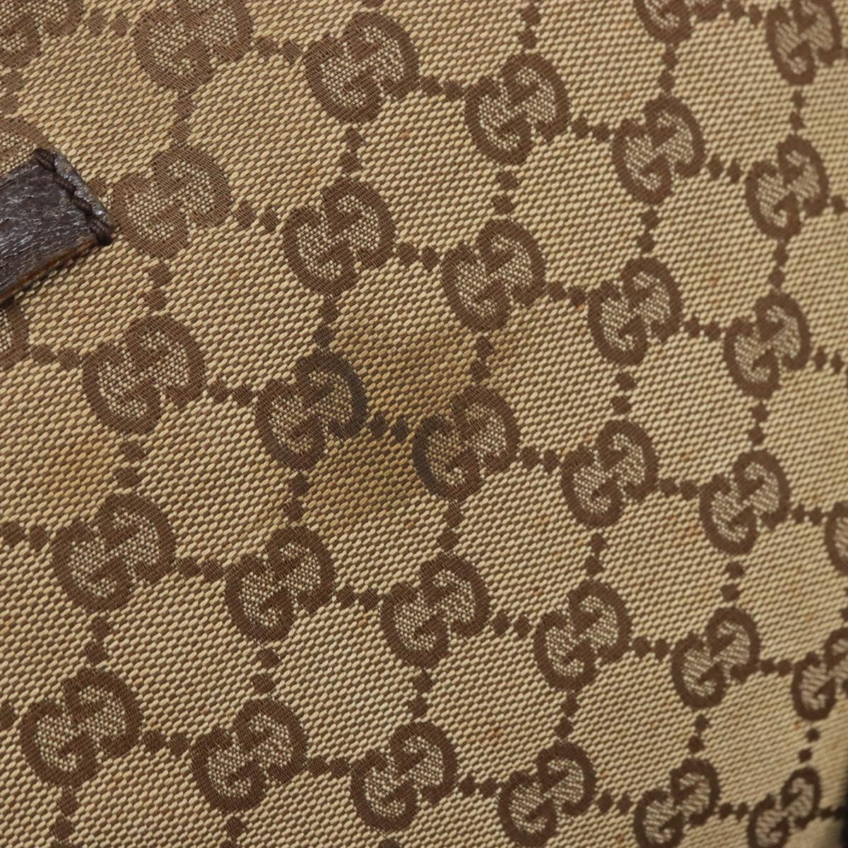 GUCCI GG Canvas Shoulder Bag Beige Silver 122790 Auth 161355 - Jerrillo image 9