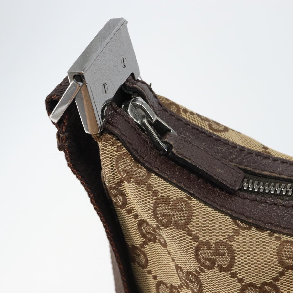 GUCCI GG Canvas Shoulder Bag Beige Silver 122790 Auth 161355 - Jerrillo image 10
