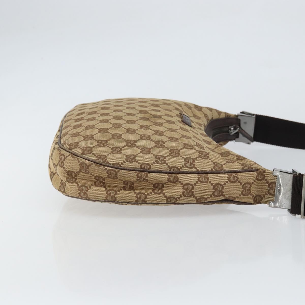 GUCCI GG Canvas Shoulder Bag Beige Silver 122790 Auth 161355 - Jerrillo image 3