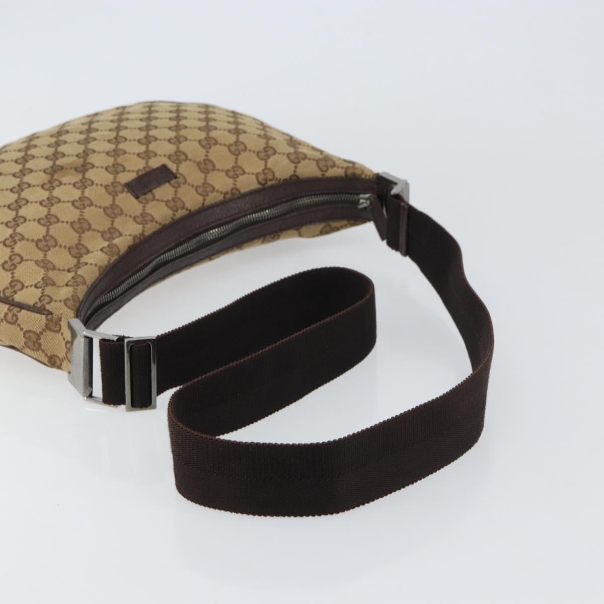 GUCCI GG Canvas Shoulder Bag Beige Silver 122790 Auth 161355 - Jerrillo image 7