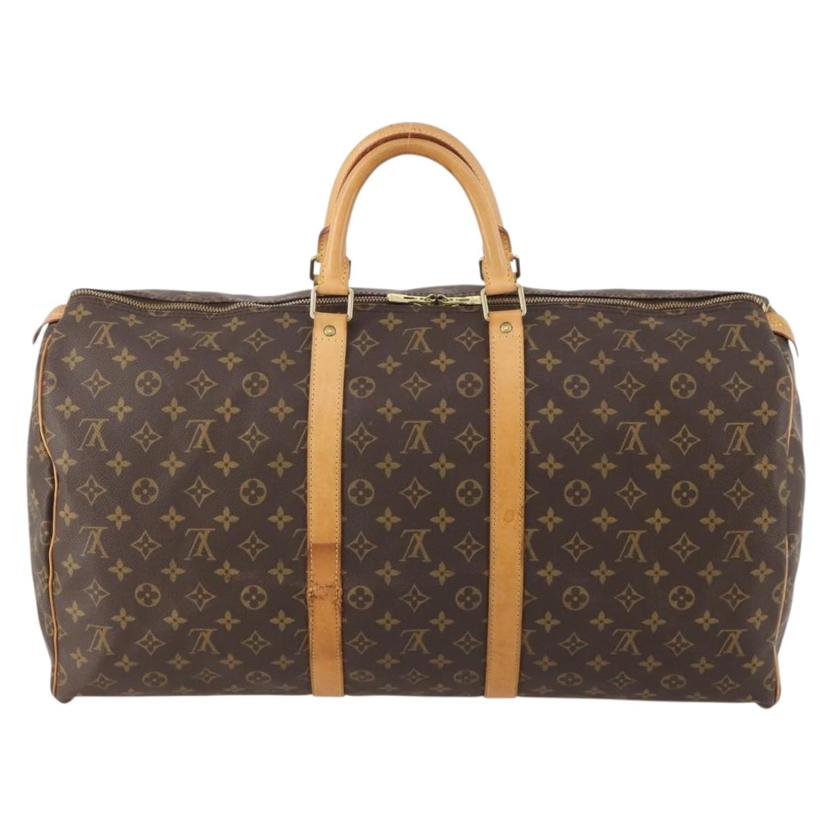 LOUIS VUITTON Monogram Keepall 55 Boston Bag M41424 LV Auth 171243A - Jerrillo image 2