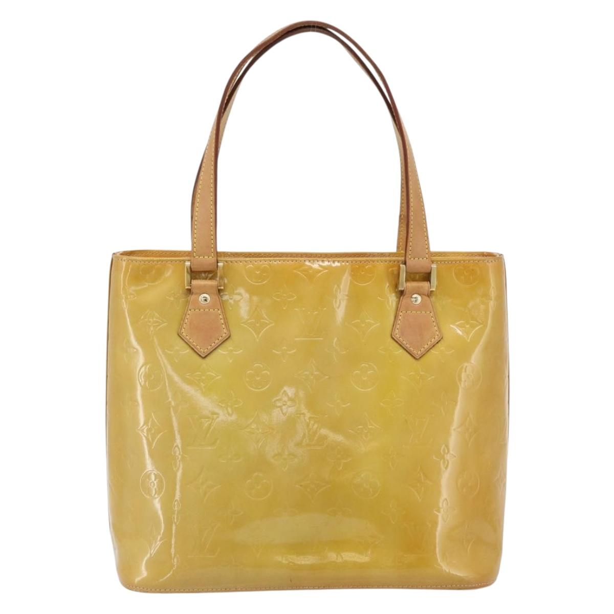 LOUIS VUITTON Monogram Vernis Houston Hand Bag Beige M91004 LV Auth 171247 - Jerrillo image 2