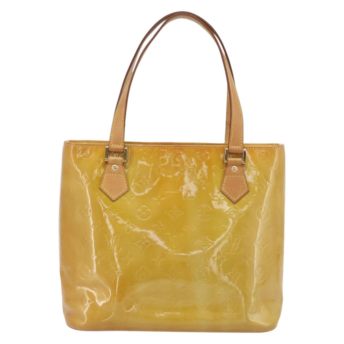 LOUIS VUITTON Monogram Vernis Houston Hand Bag Beige M91004 LV Auth 171247 - Jerrillo image 3