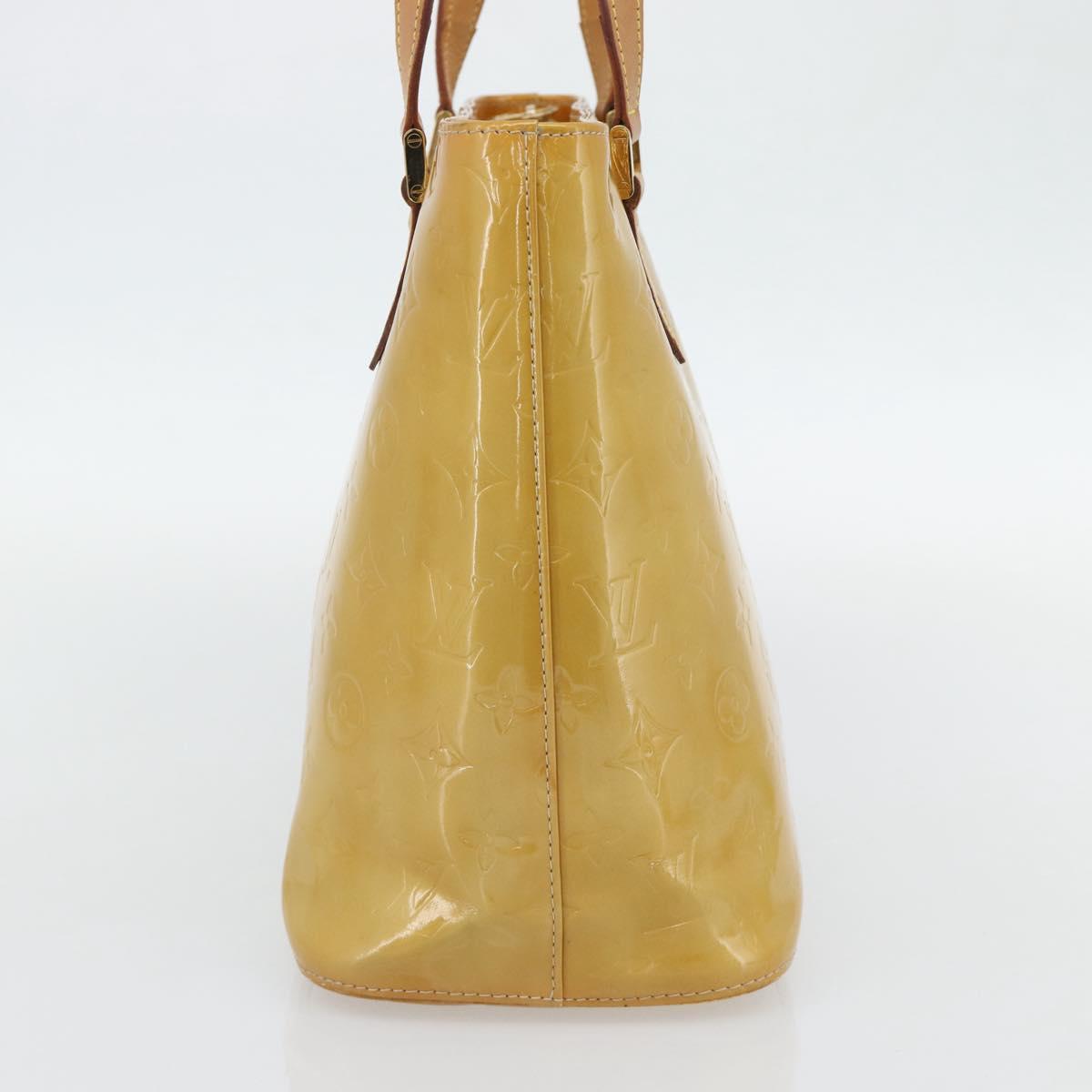 LOUIS VUITTON Monogram Vernis Houston Hand Bag Beige M91004 LV Auth 171247 - Jerrillo image 4