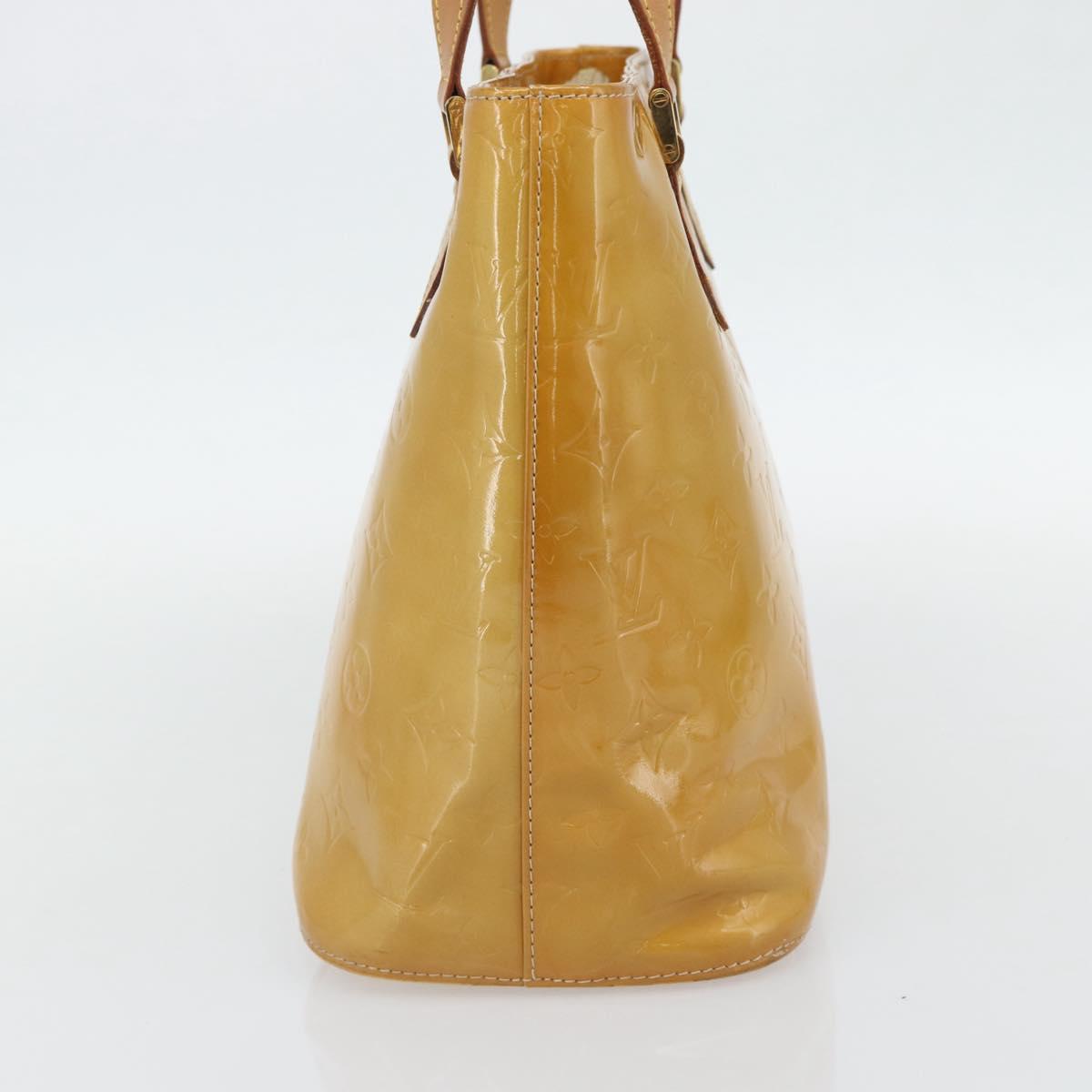 LOUIS VUITTON Monogram Vernis Houston Hand Bag Beige M91004 LV Auth 171247 - Jerrillo image 5