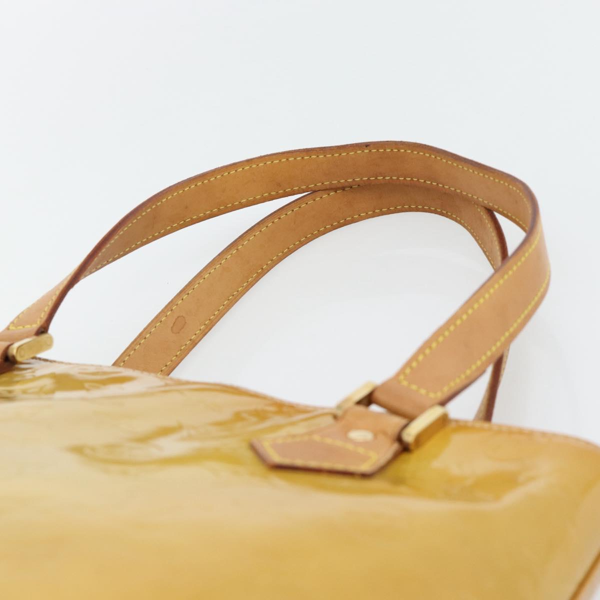 LOUIS VUITTON Monogram Vernis Houston Hand Bag Beige M91004 LV Auth 171247 - Jerrillo image 8