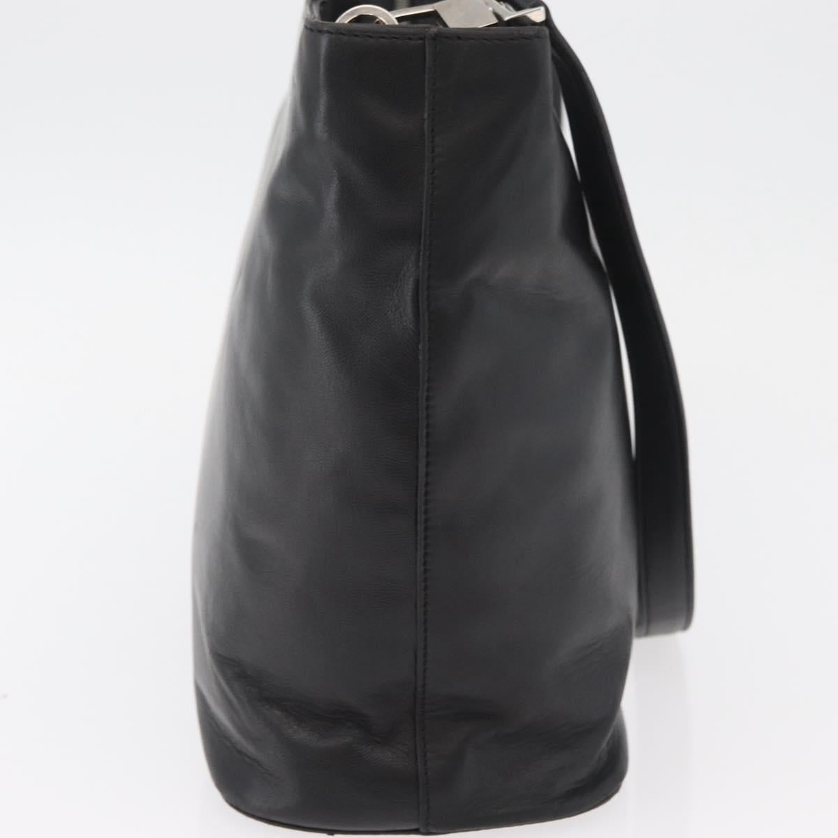 CELINE Hand Bag Leather 2way Black Gold Auth 171255A - Jerrillo image 5