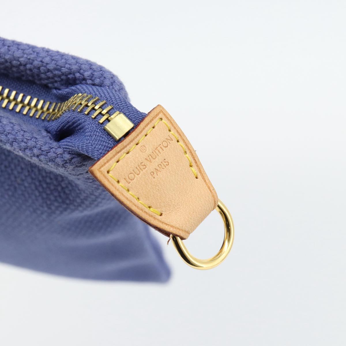 LOUIS VUITTON Antigua Pochette Platt PM Pouch Blue M40070 LV Auth 171279V - Jerrillo image 8