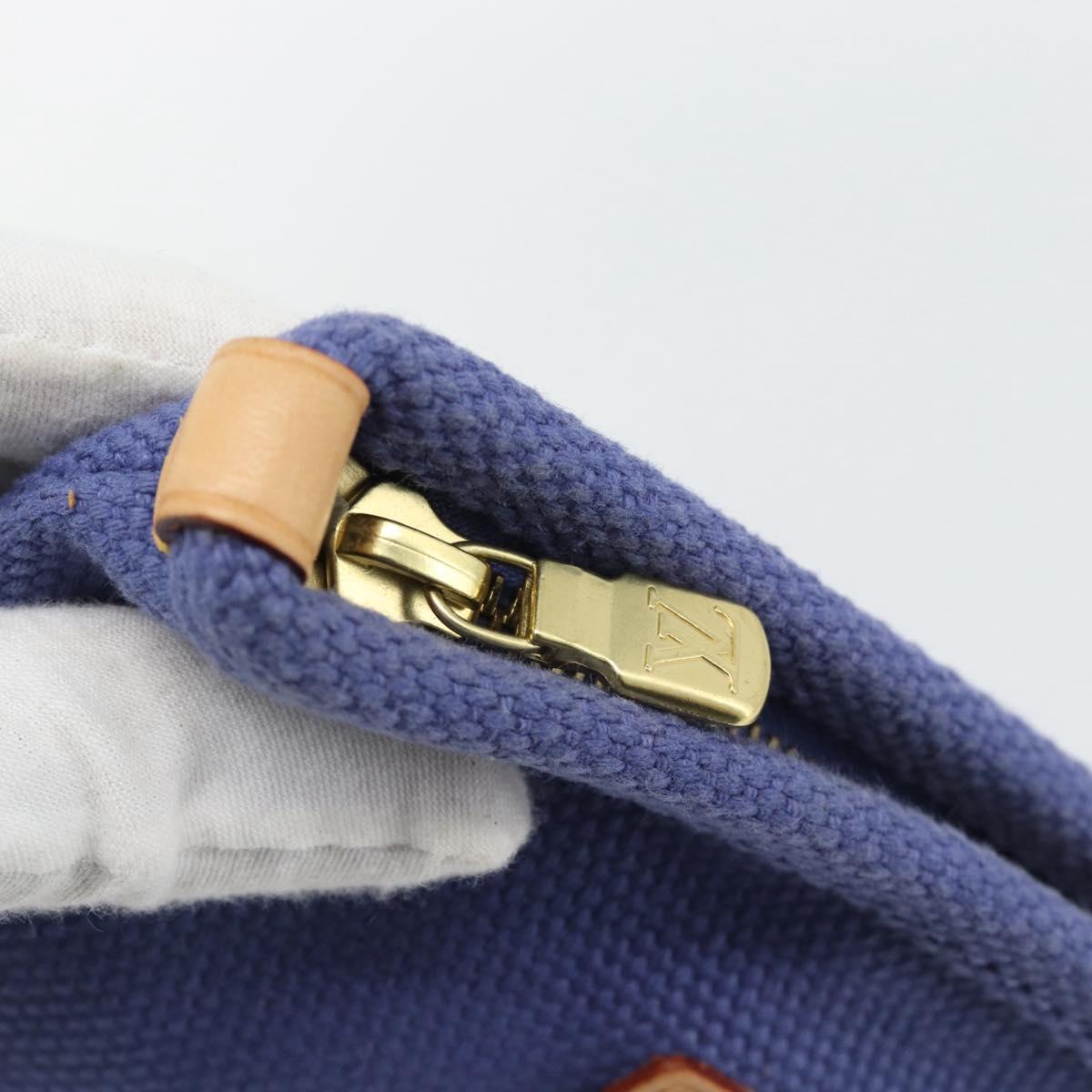 LOUIS VUITTON Antigua Pochette Platt PM Pouch Blue M40070 LV Auth 171279V - Jerrillo image 9