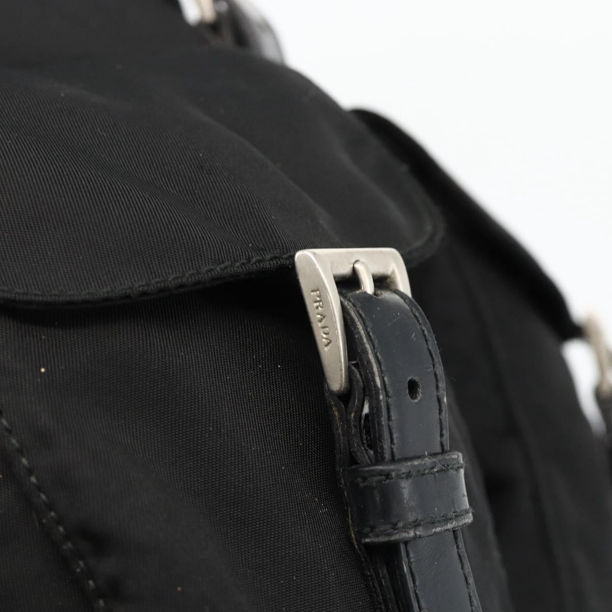 PRADA Backpack Nylon Black Silver Auth 173833 - Jerrillo image 9