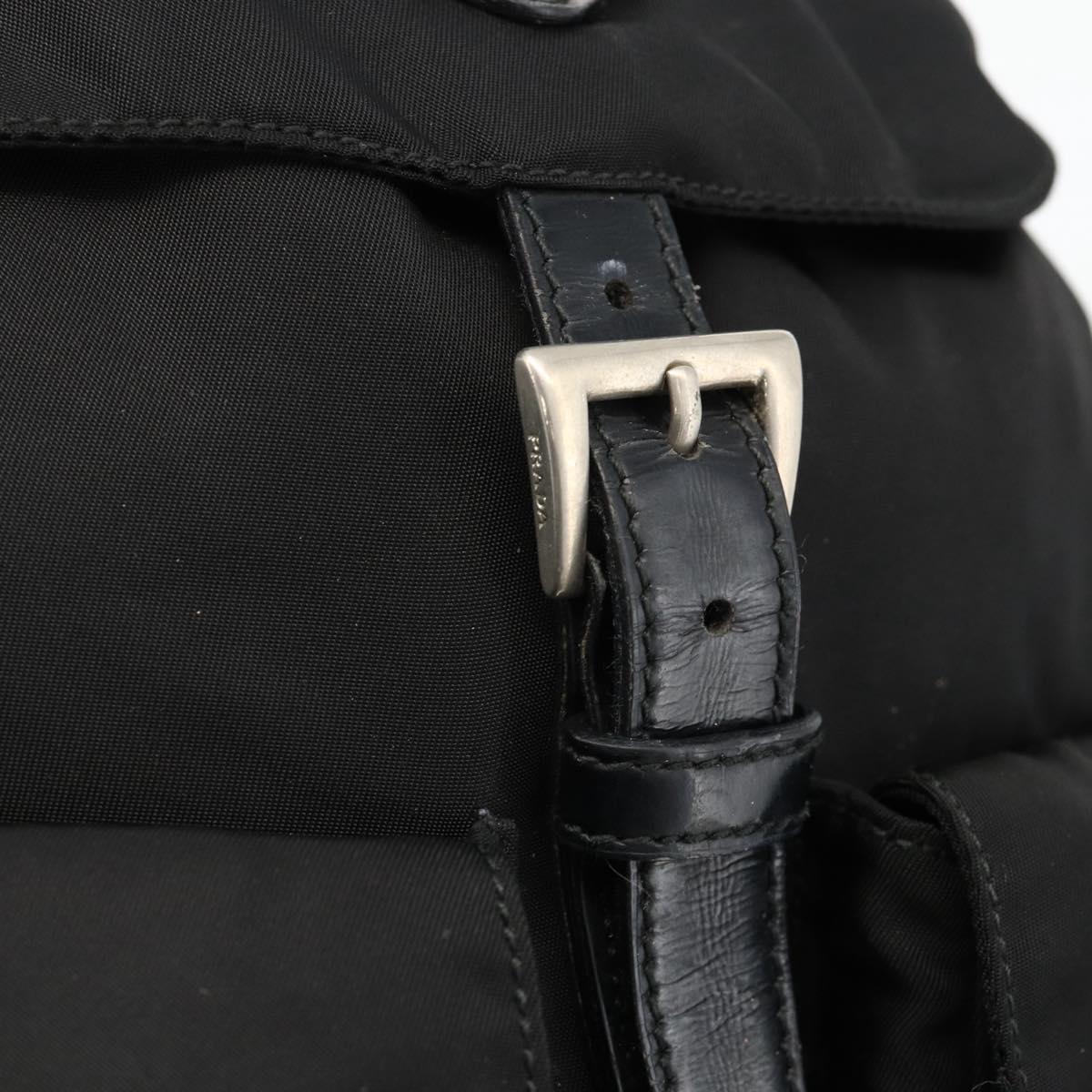 PRADA Backpack Nylon Black Silver Auth 173833 - Jerrillo image 10