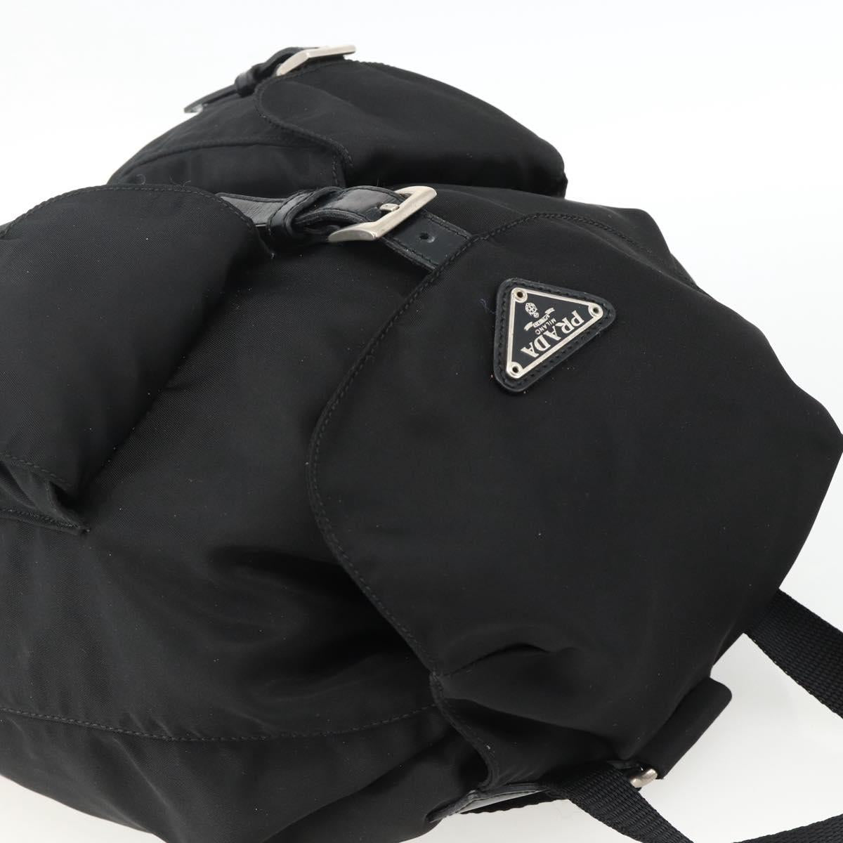 PRADA Backpack Nylon Black Silver Auth 173833 - Jerrillo image 6