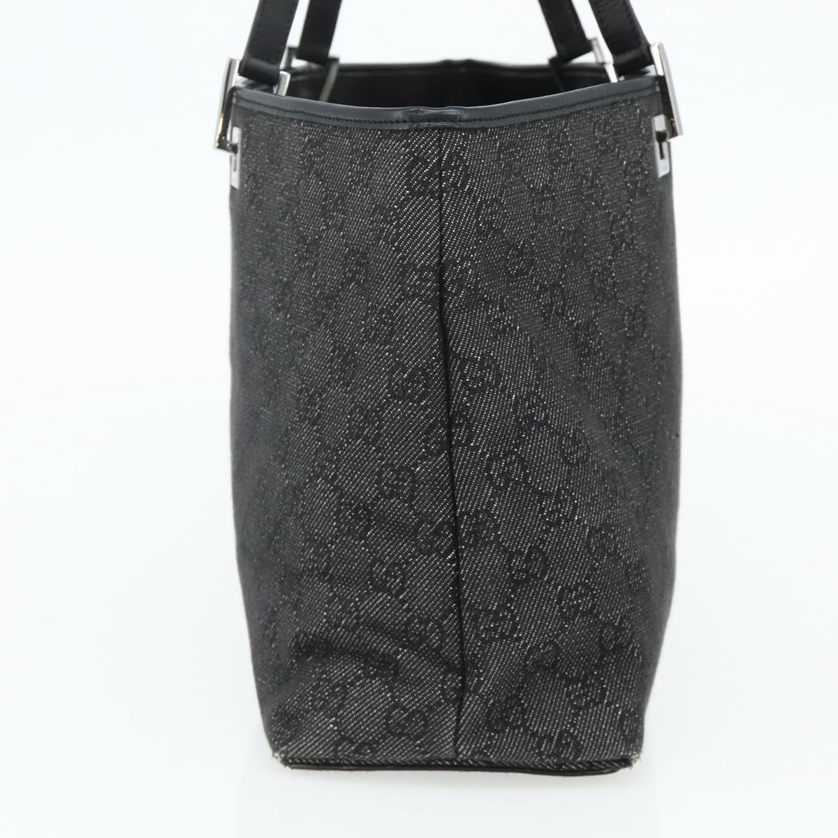 GUCCI GG Canvas Tote Bag Black Silver 36173 1705 Auth 176032 - Jerrillo image 3