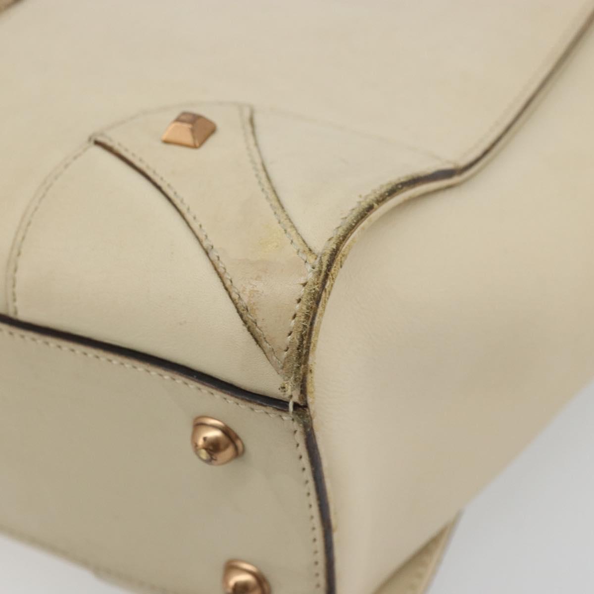 GUCCI GG Canvas Hand Bag Leather Beige Gold 120895 Auth 177265 - Jerrillo image 9
