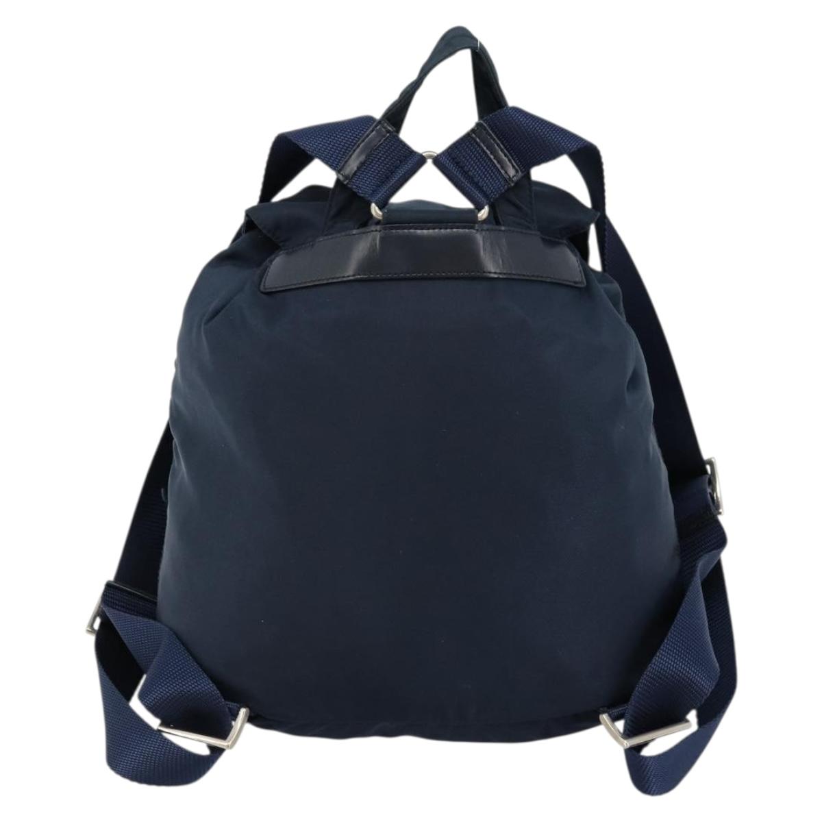 PRADA Backpack Nylon Navy Silver Auth 177799 - Jerrillo image 2