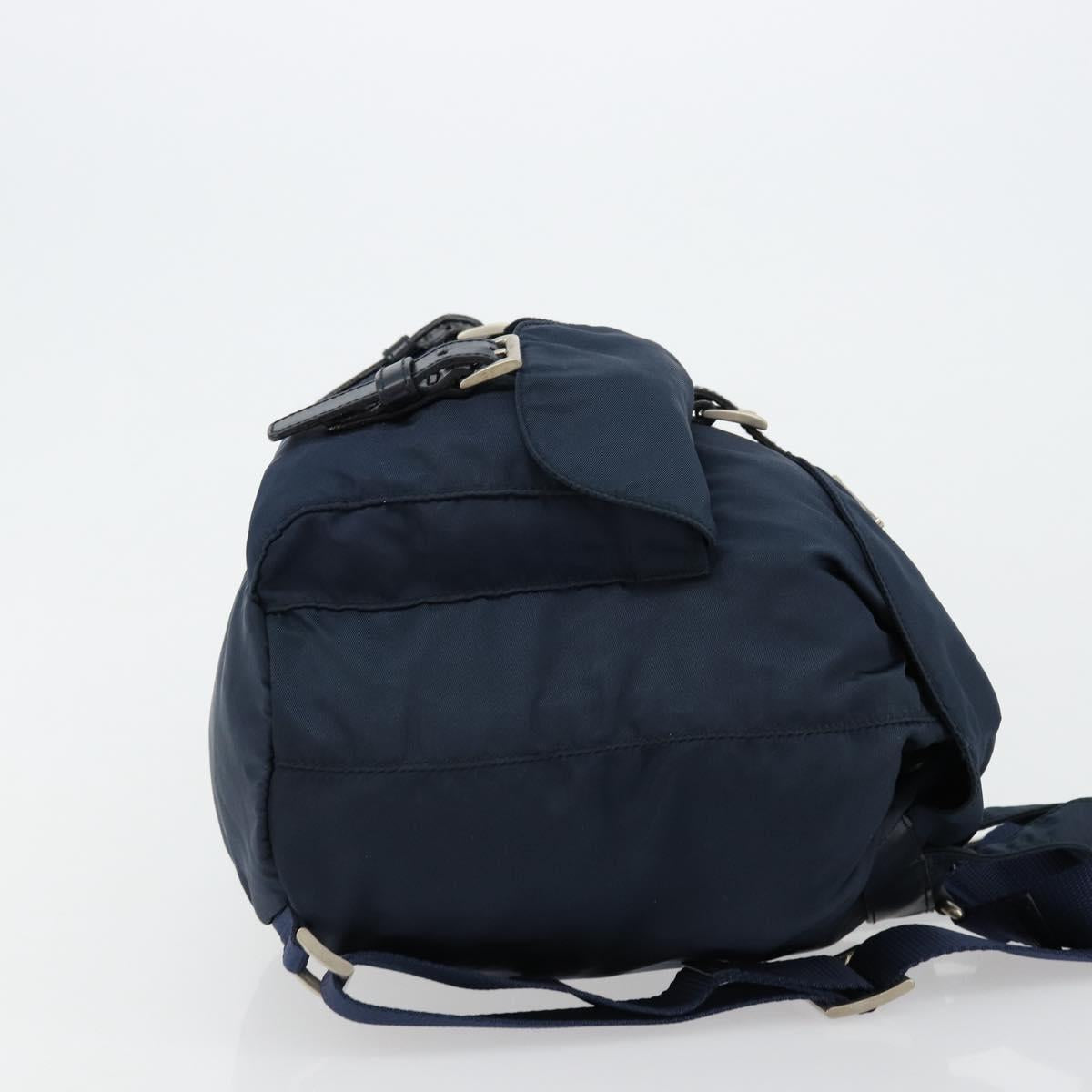 PRADA Backpack Nylon Navy Silver Auth 177799 - Jerrillo image 3