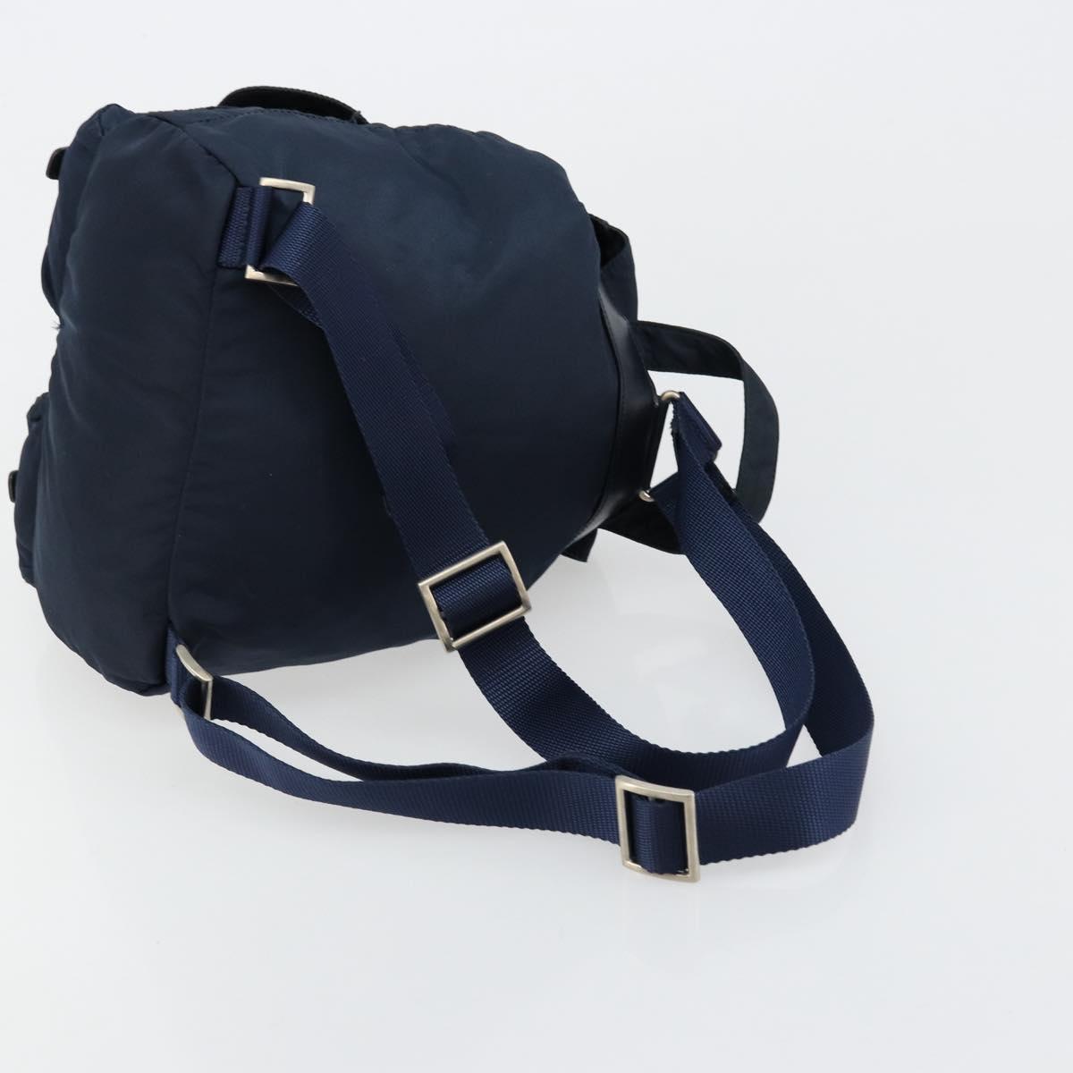 PRADA Backpack Nylon Navy Silver Auth 177799 - Jerrillo image 8
