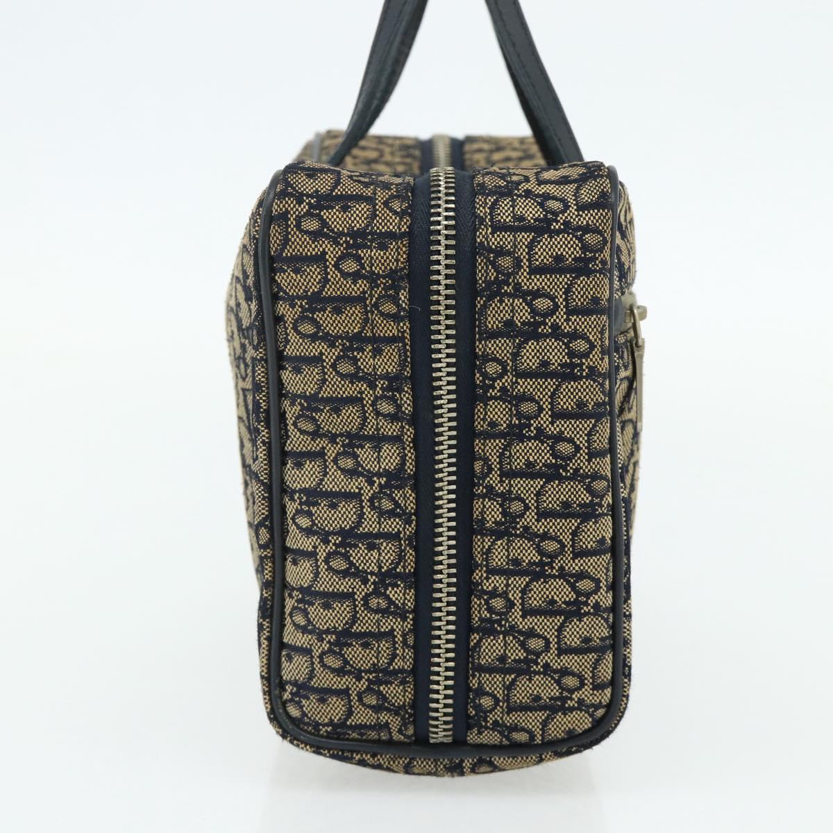 Borsa a mano Christian Dior Trotter in tela, blu navy e argento, autentica 178116 - Jerrillo image 3