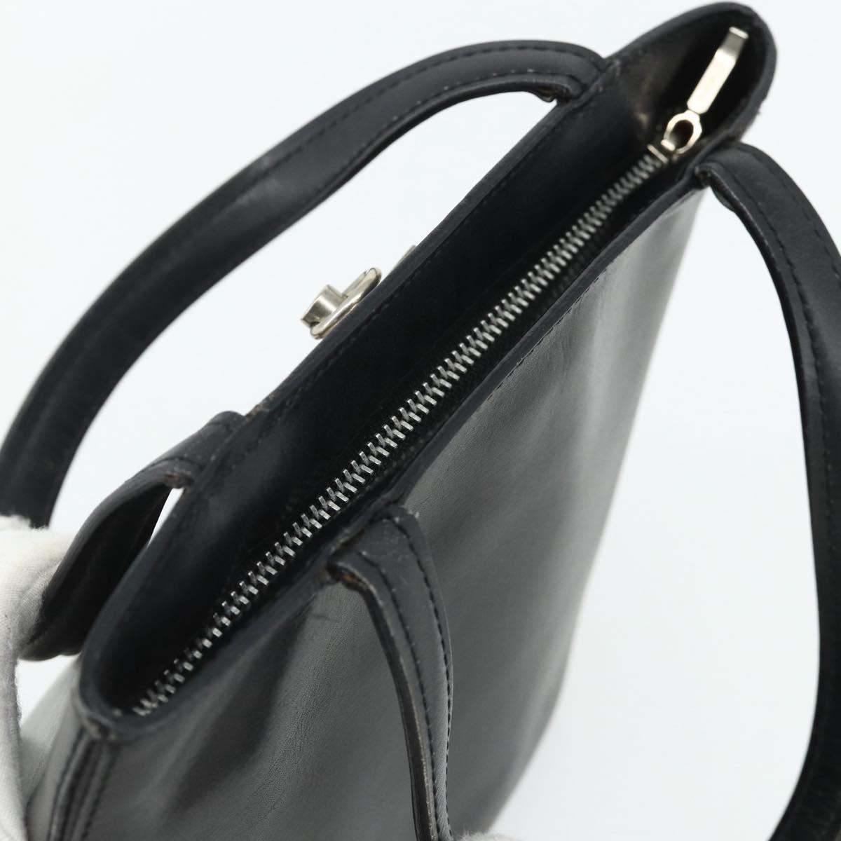 Borsa a mano CELINE in pelle nera e argento, autentica 178117A - Jerrillo image 6