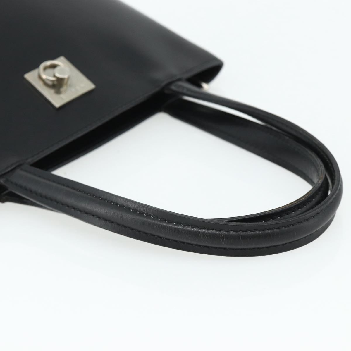Borsa a mano CELINE in pelle nera e argento, autentica 178117A - Jerrillo image 7