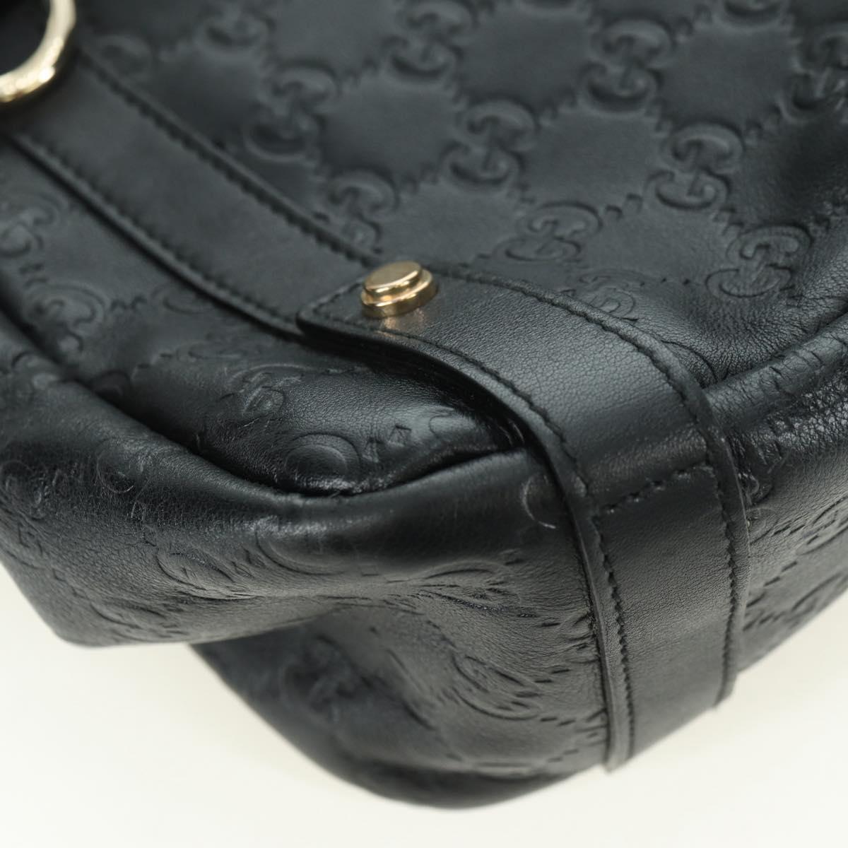 GUCCI Guccissima GG Canvas Abbey Tote Bag Leather Black Gold 130736 Auth 179098V - Jerrillo image 10