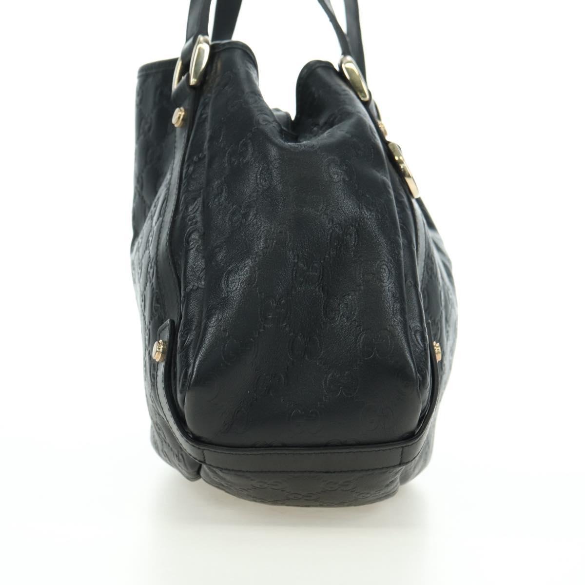 GUCCI Guccissima GG Canvas Abbey Tote Bag Leather Black Gold 130736 Auth 179098V - Jerrillo image 5