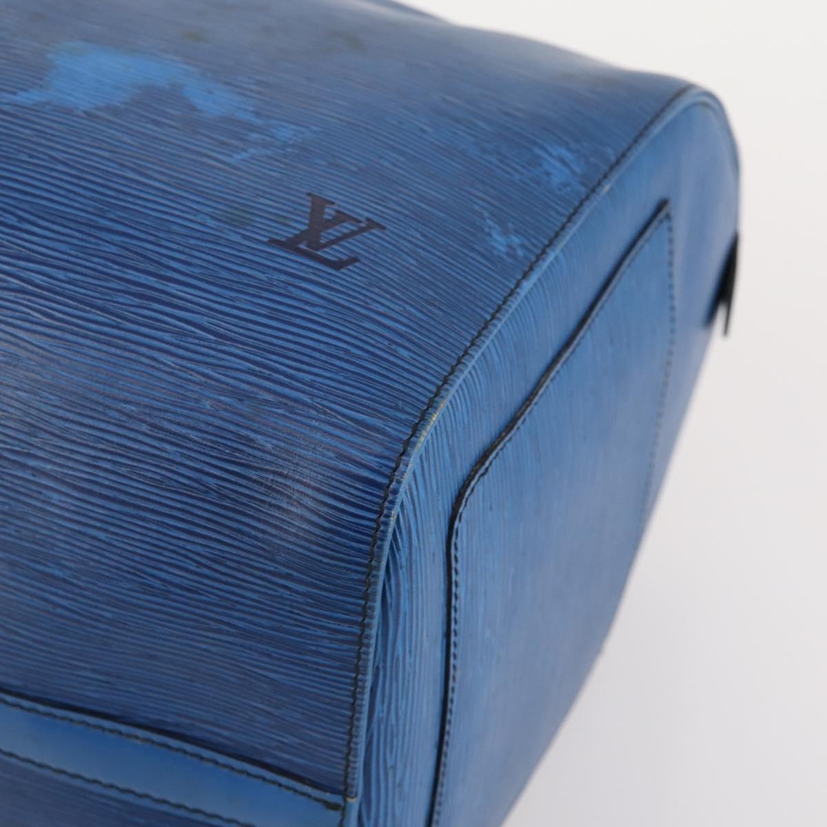 LOUIS VUITTON Epi Keepall 50 Boston Bag Blue M42965 LV Auth 179600 - Jerrillo image 10