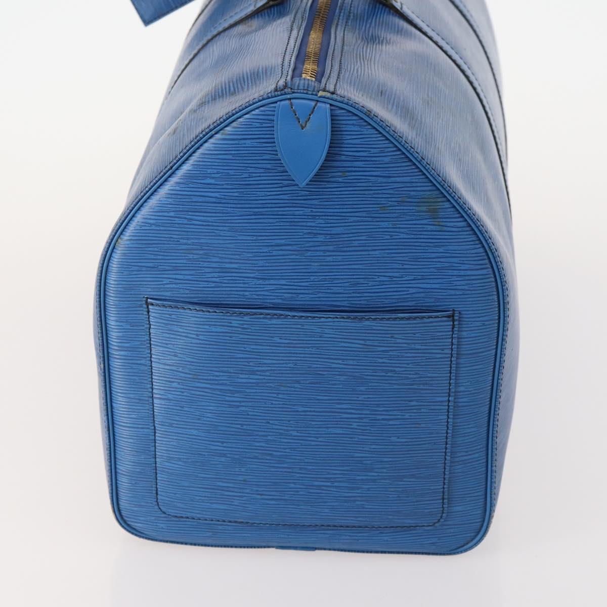 LOUIS VUITTON Epi Keepall 50 Boston Bag Blue M42965 LV Auth 179600 - Jerrillo image 4