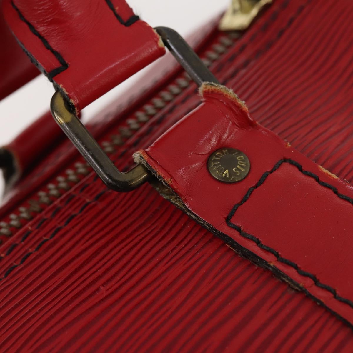 LOUIS VUITTON Epi Keepall 55 Boston Bag Red M42957 LV Auth 179665A - Jerrillo image 10