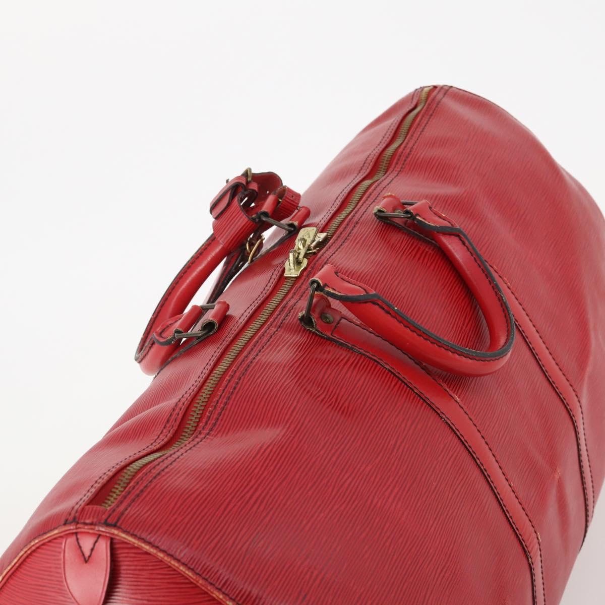LOUIS VUITTON Epi Keepall 55 Boston Bag Red M42957 LV Auth 179665A - Jerrillo image 6