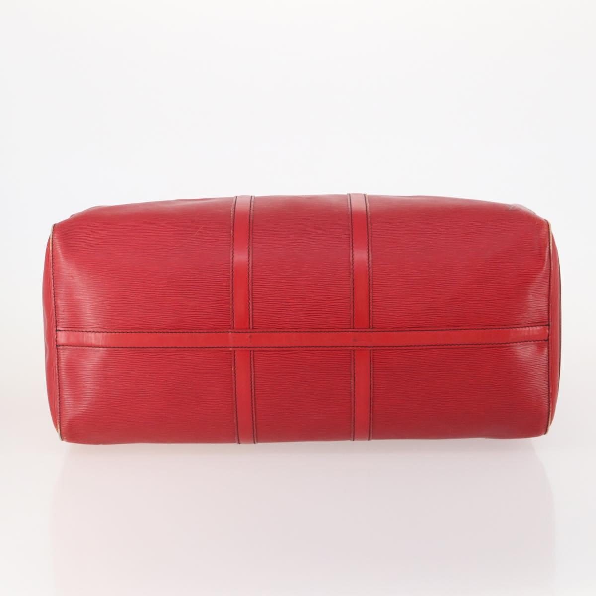 LOUIS VUITTON Epi Keepall 55 Boston Bag Red M42957 LV Auth 179665A - Jerrillo image 5