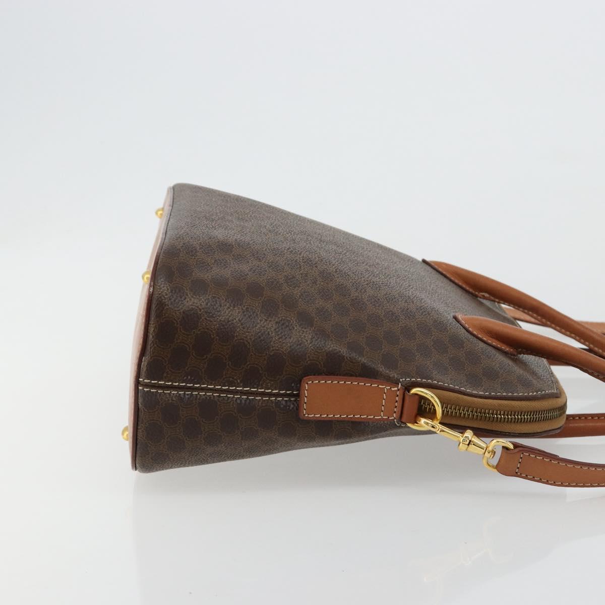 CELINE Macadam Canvas Hand Bag PVC Leather 2way Brown Gold Auth 180638A - Jerrillo image 3