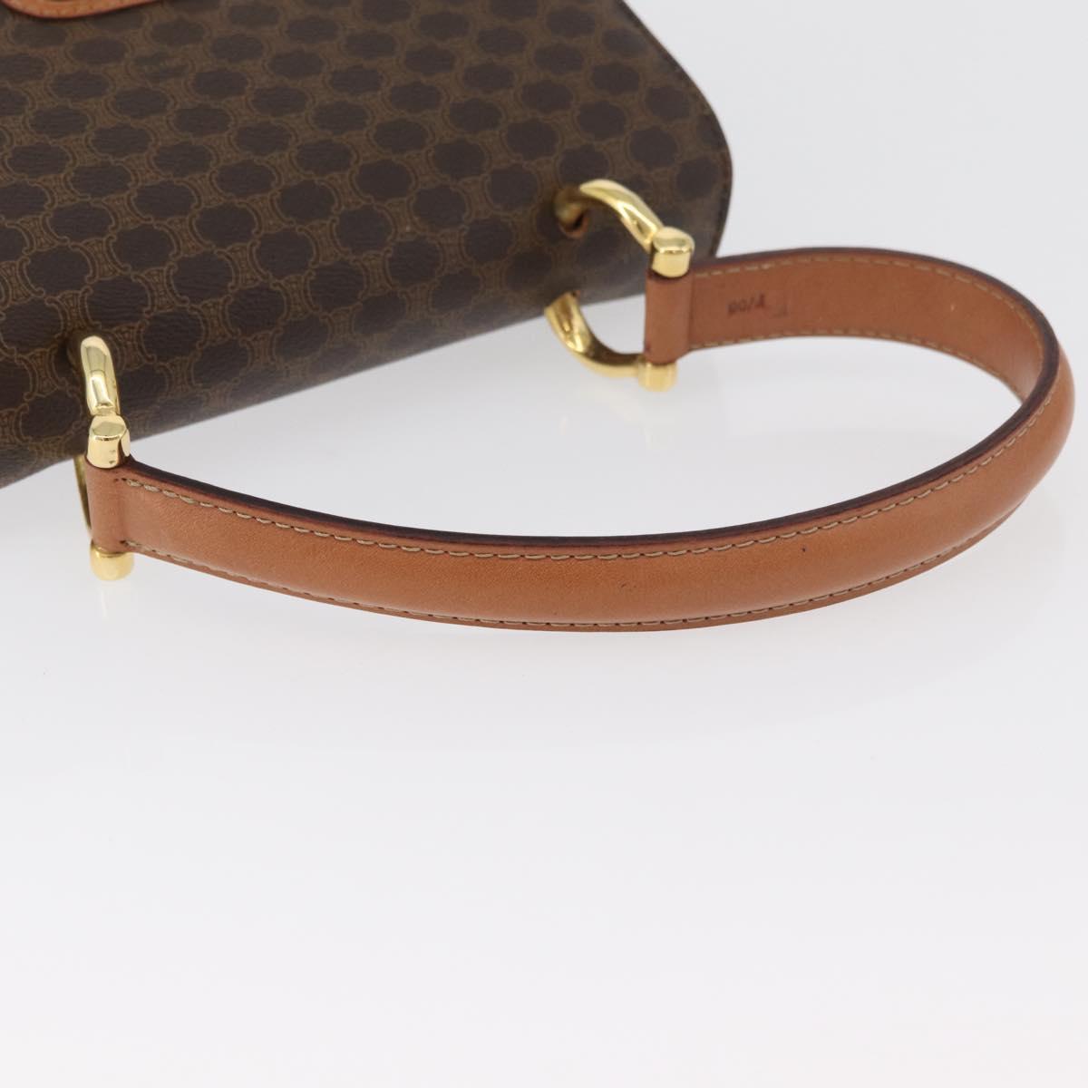 CELINE Macadam Canvas Hand Bag PVC Leather Brown Gold Auth 180815A - Jerrillo image 7