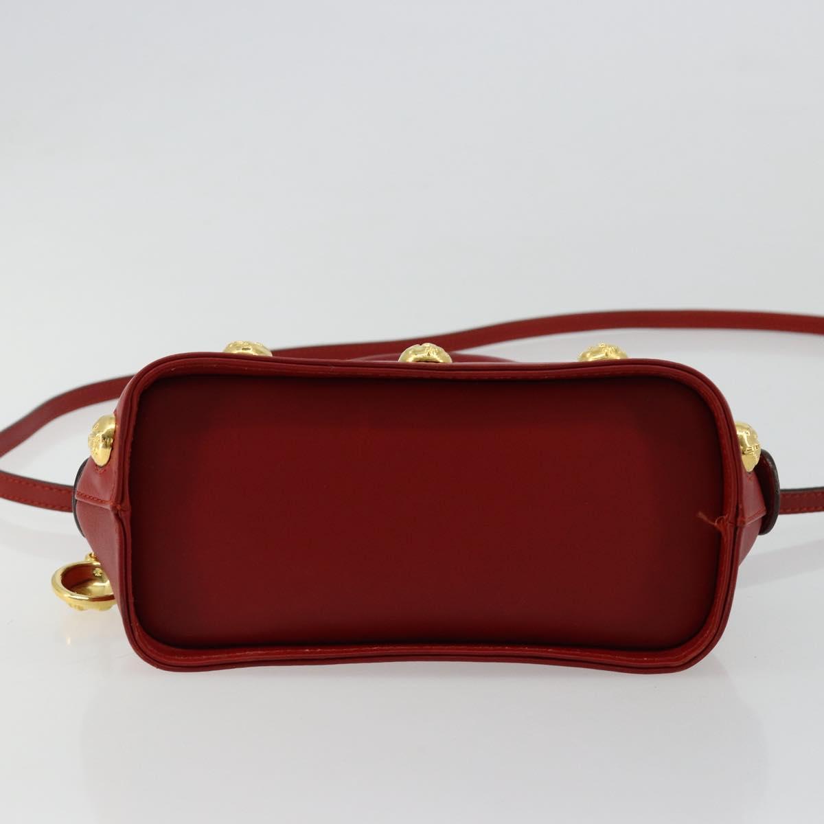 Salvatore Ferragamo Hand Bag Leather 2way Gold Red Auth 181127A - Jerrillo image 5