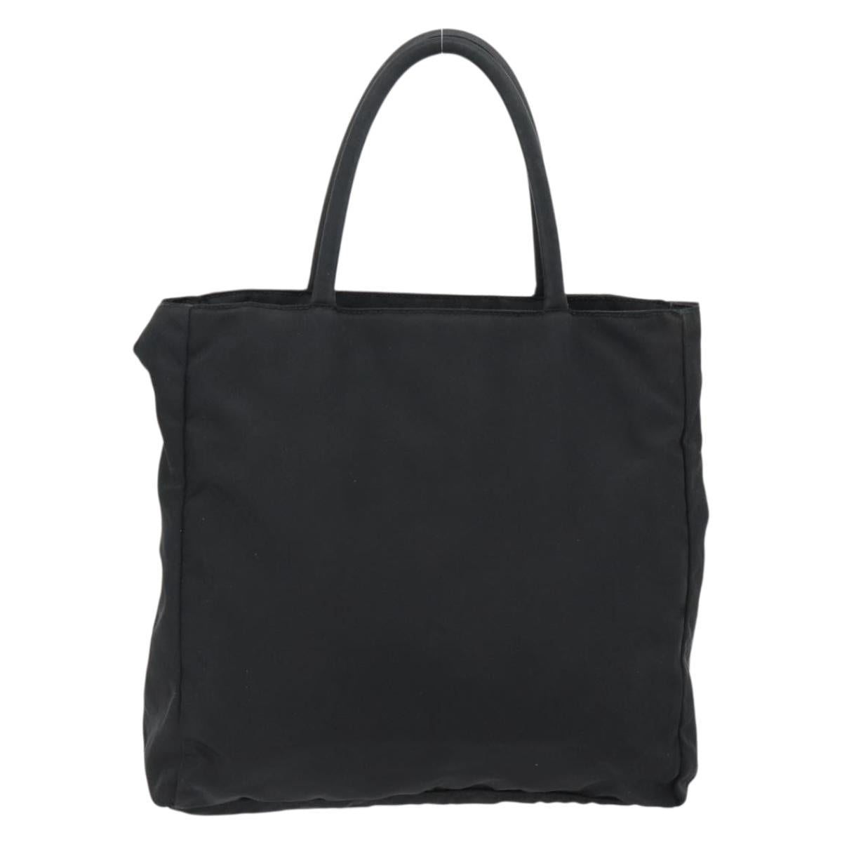 PRADA Hand Bag Nylon Black Silver Auth 181329 - Jerrillo image 2