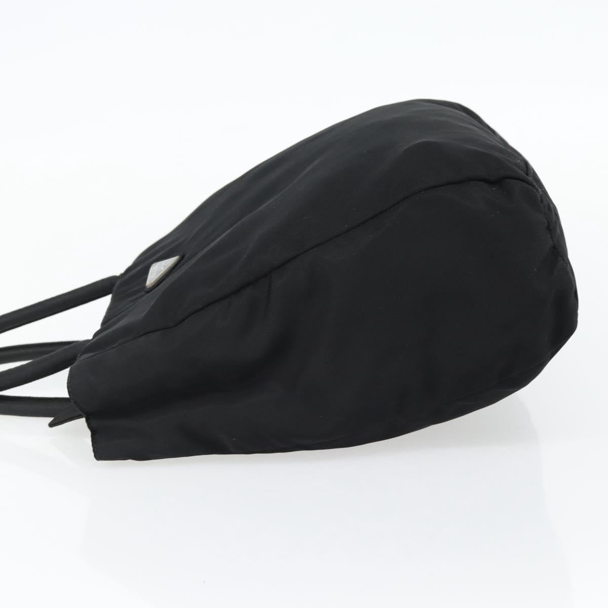 PRADA Hand Bag Nylon Black Silver Auth 181329 - Jerrillo image 3