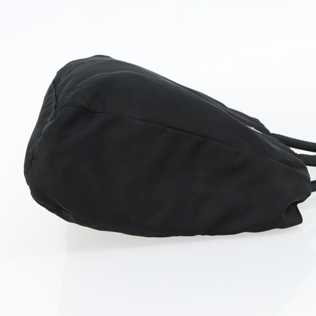 PRADA Hand Bag Nylon Black Silver Auth 181329 - Jerrillo image 4