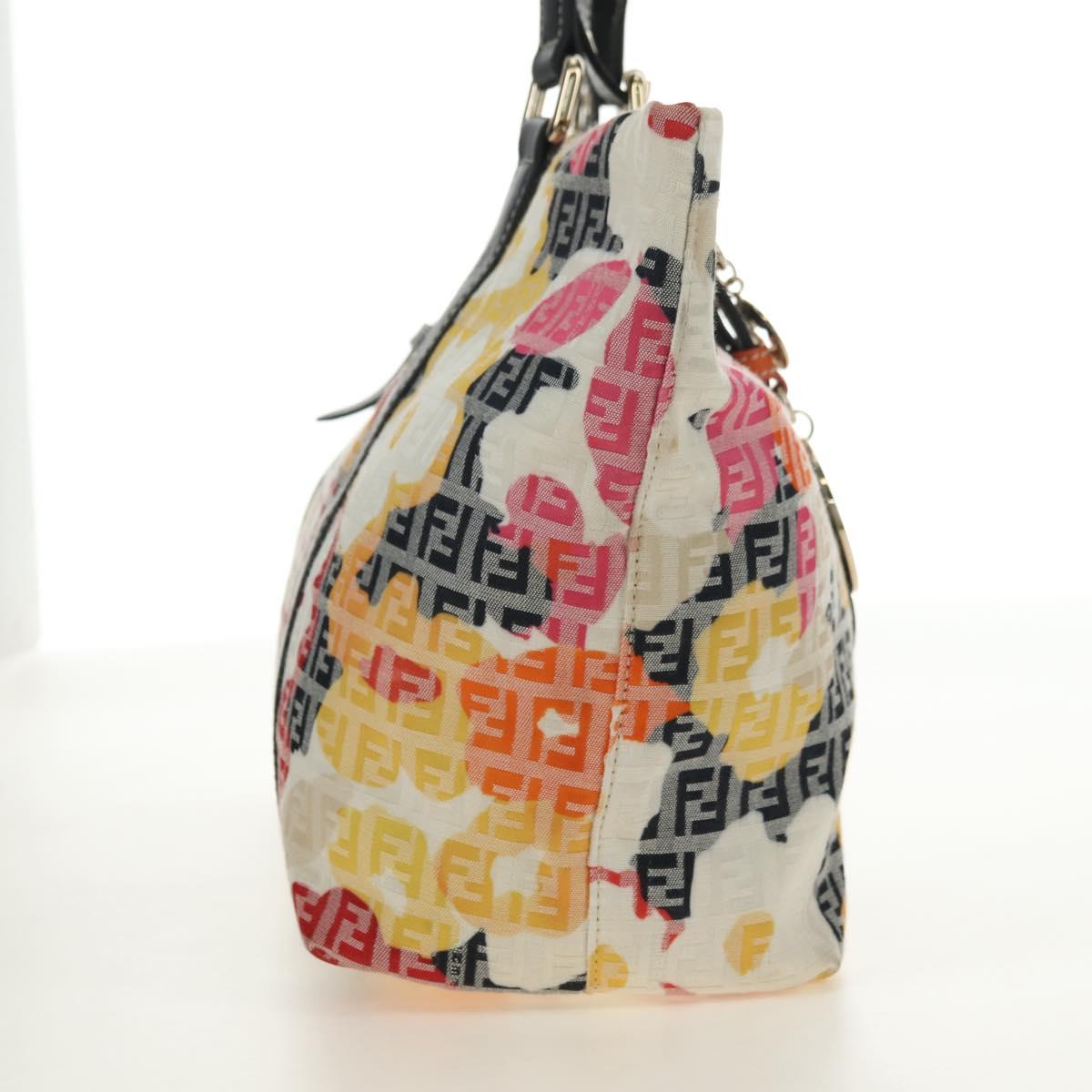 FENDI Zucchino Canvas Tote Bag Multicolor Gold Auth 181617SAV - Jerrillo image 4