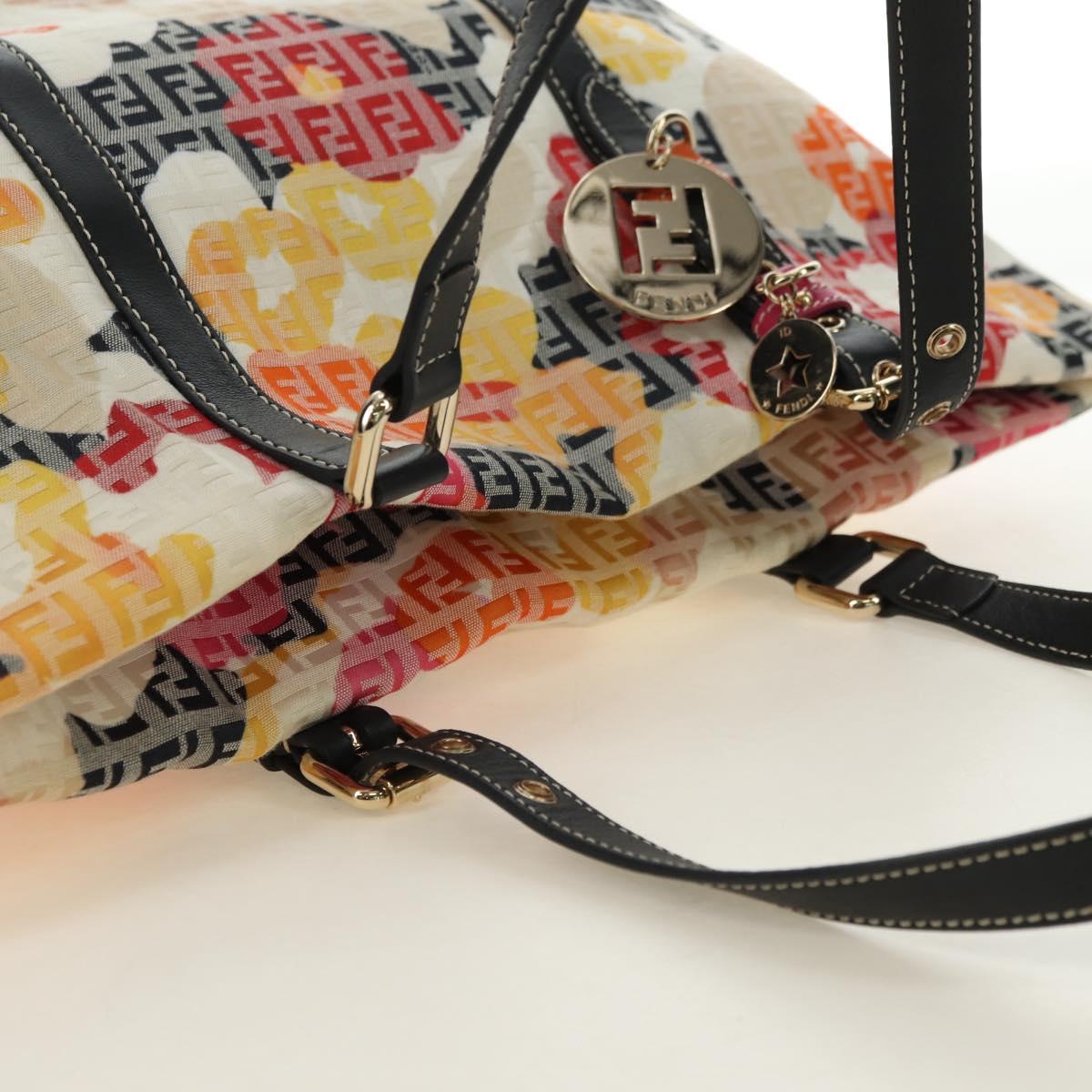 FENDI Zucchino Canvas Tote Bag Multicolor Gold Auth 181617SAV - Jerrillo image 6