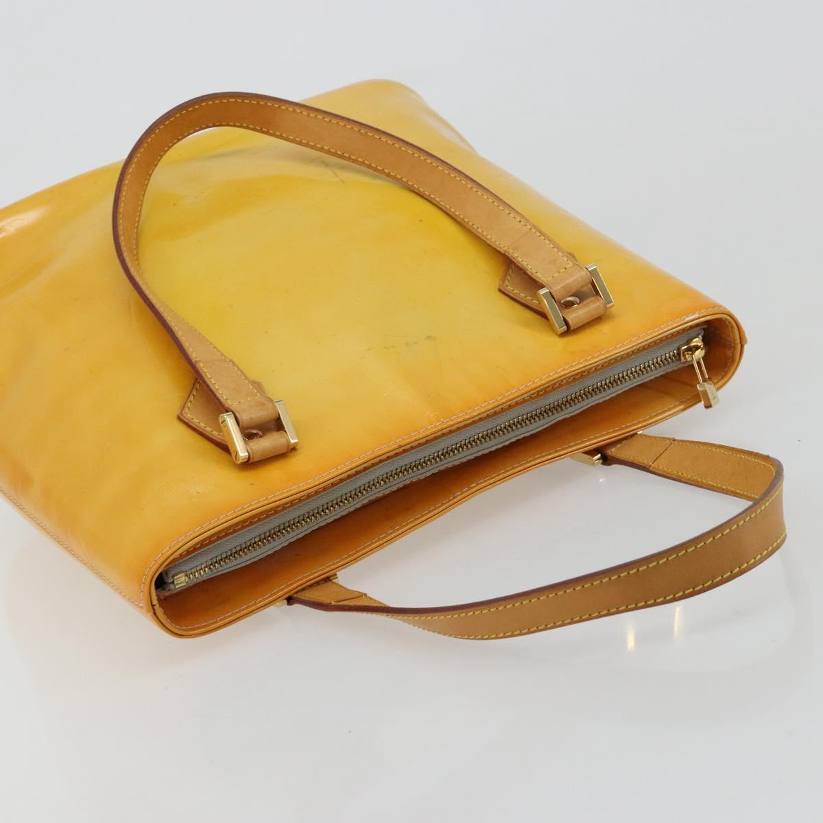 LOUIS VUITTON Monogram Vernis Houston Hand Bag Gris M91053 LV Auth 181652 - Jerrillo image 6