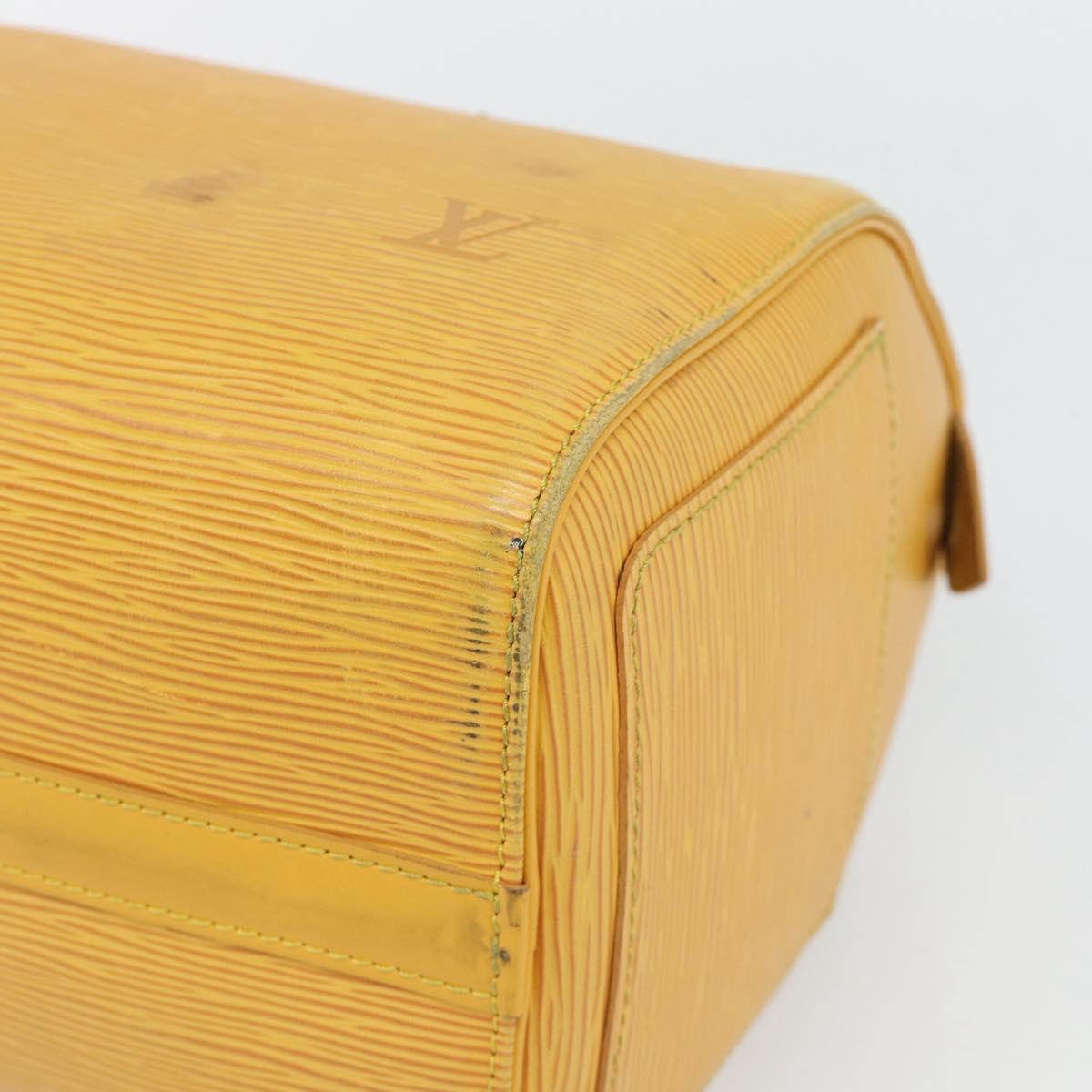 LOUIS VUITTON Epi Speedy 25 Hand Bag Tassili Yellow M43019 LV Auth 181703 - Jerrillo image 9