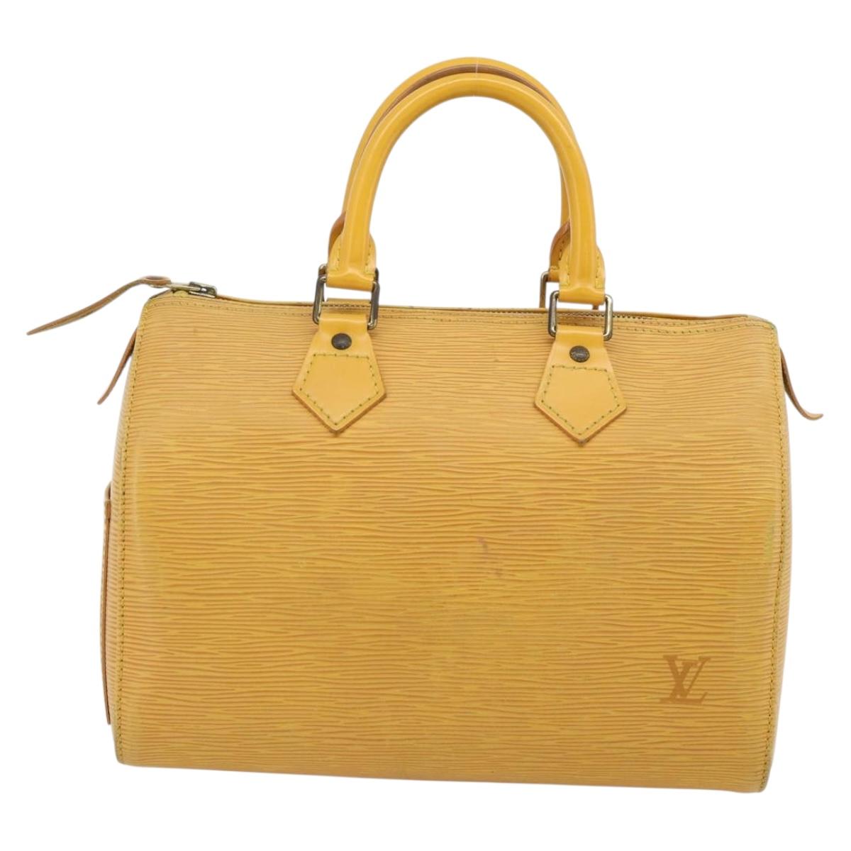 LOUIS VUITTON Epi Speedy 25 Hand Bag Tassili Yellow M43019 LV Auth 181703 - Jerrillo image 2