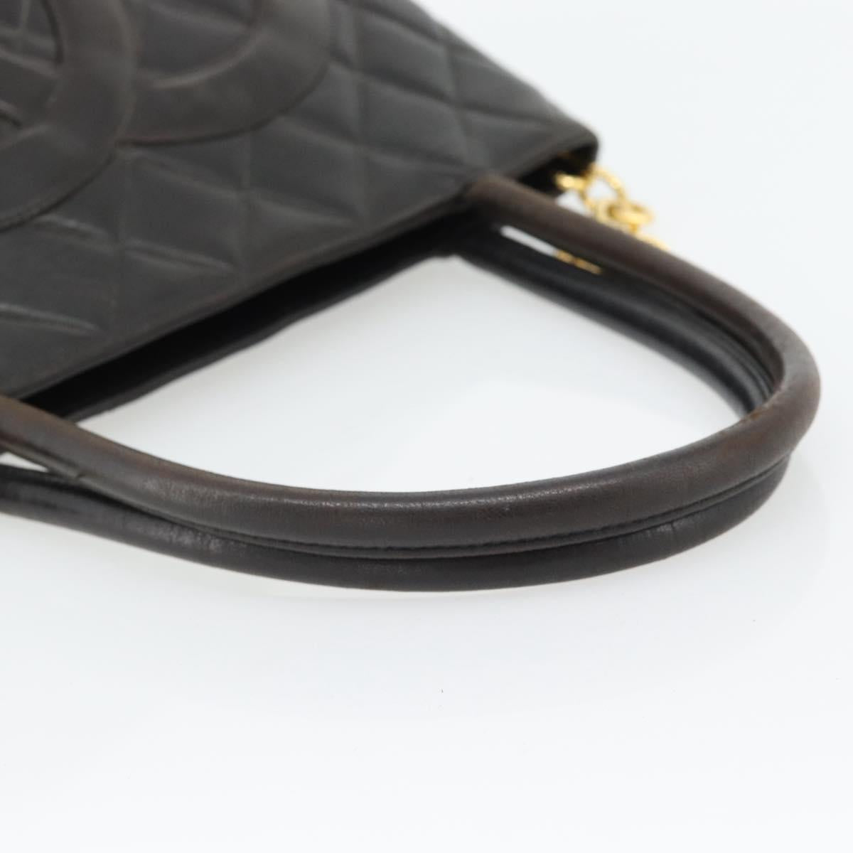 CHANEL Matelasse Reprint Tote Bag Lamb Skin Black Gold CC Auth 181711A - Jerrillo image 7