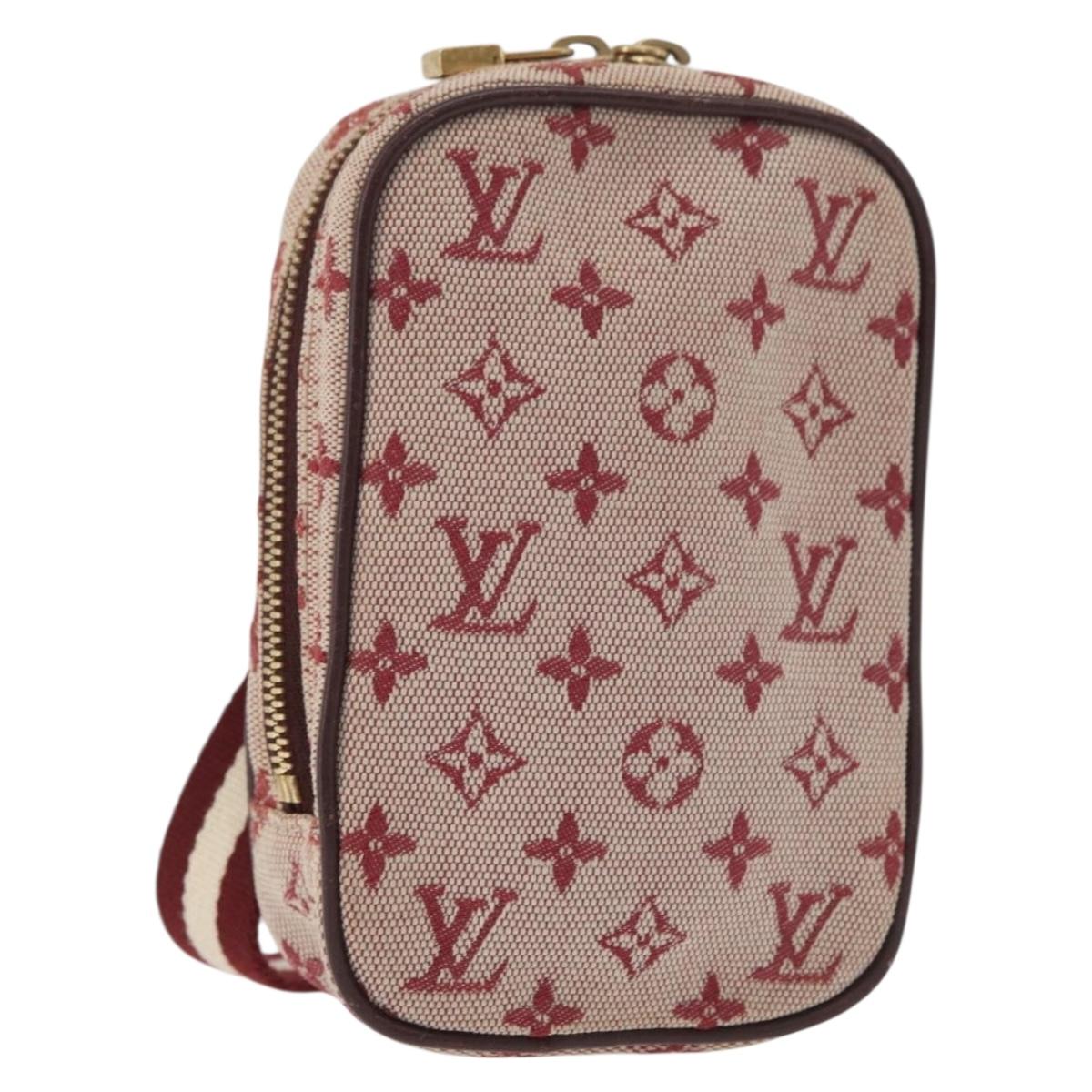 LOUIS VUITTON Monogram Mini Us Digital Pouch Red M60001 LV Auth 181783 - Jerrillo