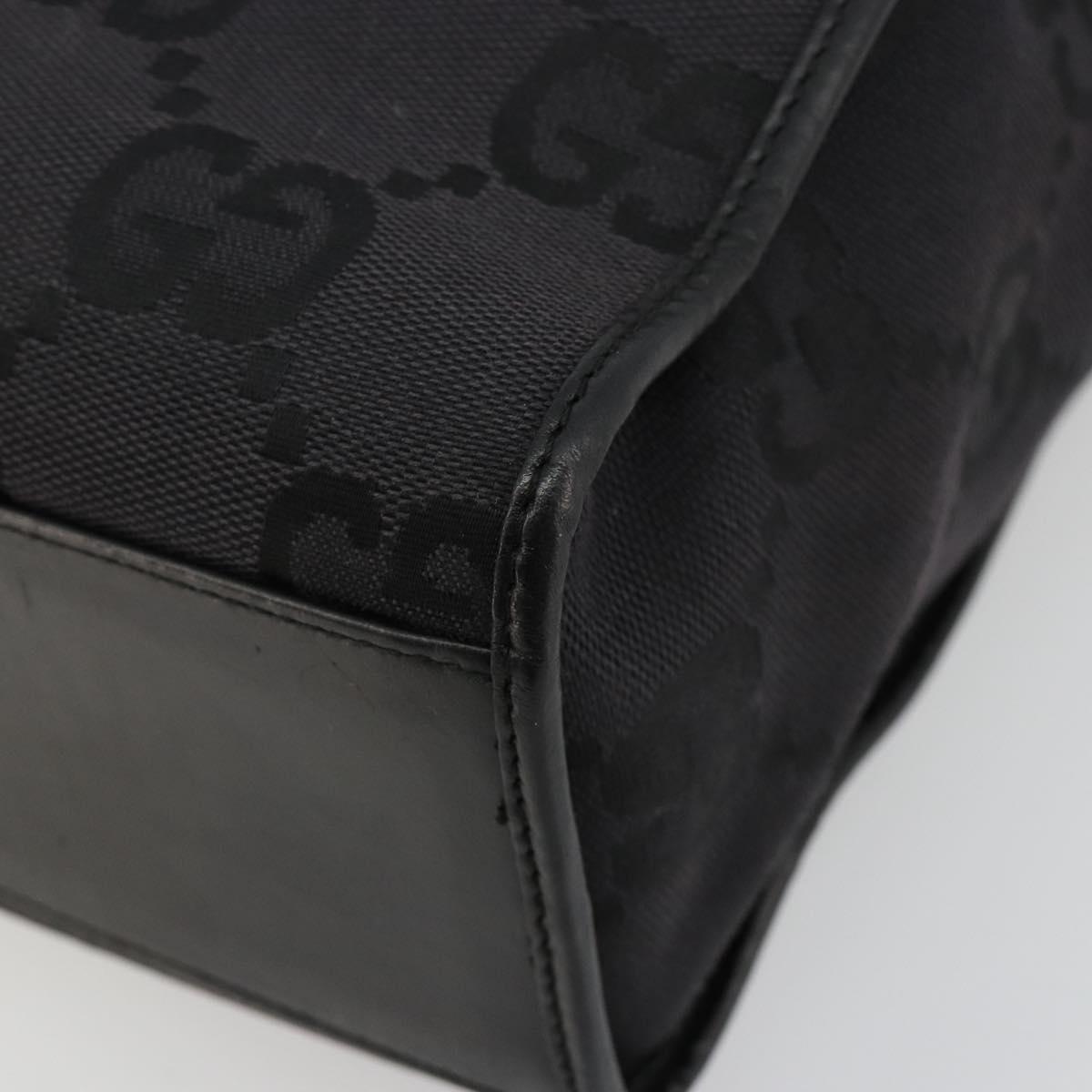GUCCI GG Canvas Tote Bag Black Silver 002 1064 3444 Auth 182085A - Jerrillo image 9