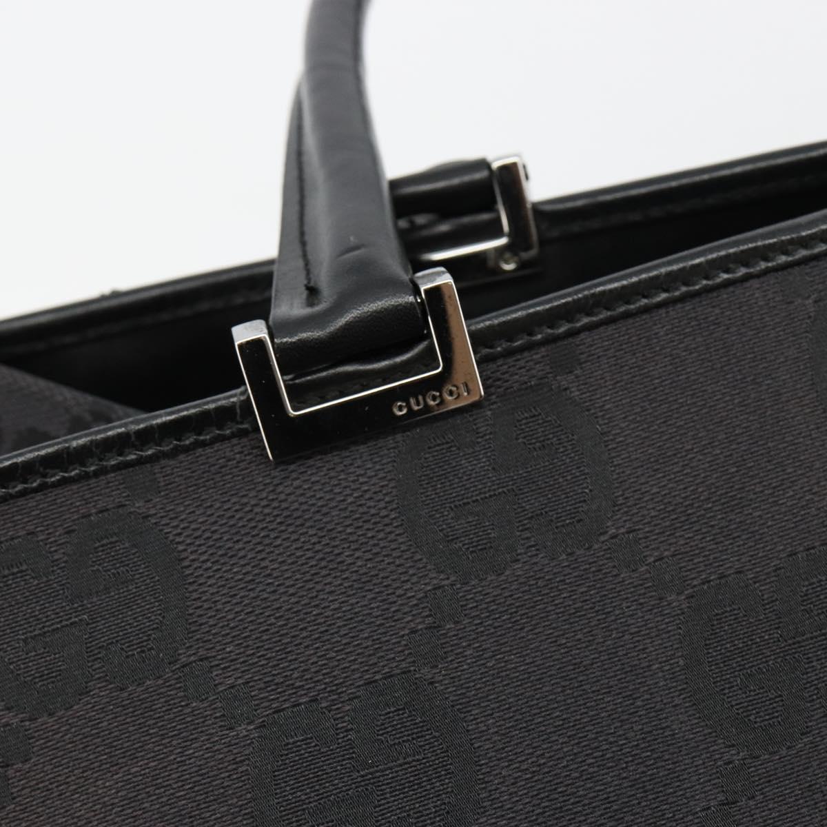 GUCCI GG Canvas Tote Bag Black Silver 002 1064 3444 Auth 182085A - Jerrillo image 10