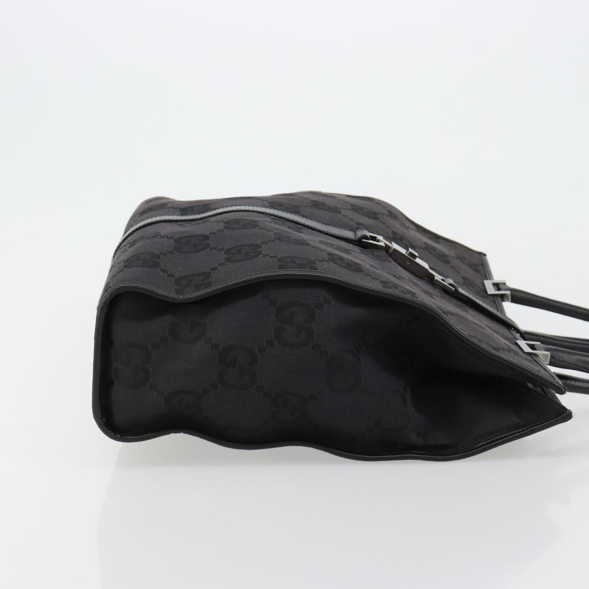GUCCI GG Canvas Tote Bag Black Silver 002 1064 3444 Auth 182085A - Jerrillo image 3